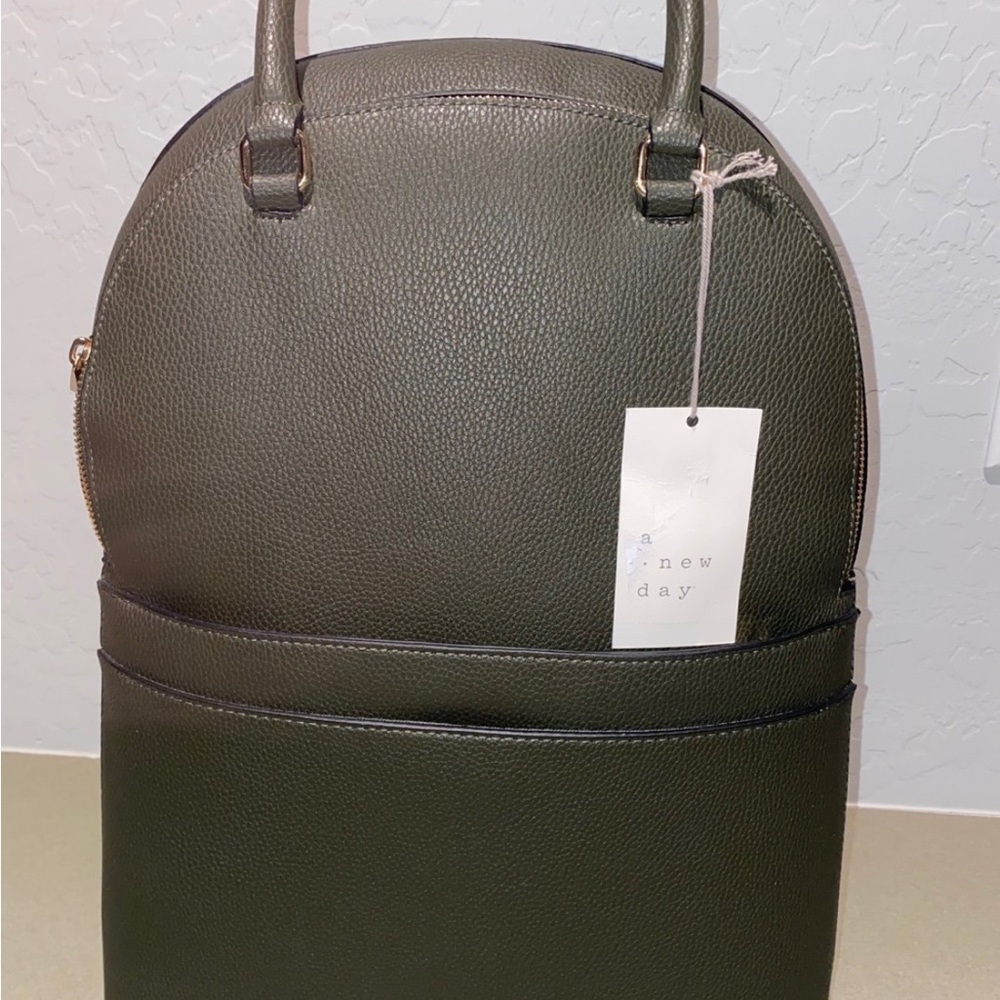 A New Day Dark Green Backpack
